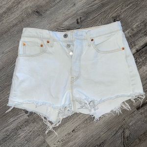 Levi Light Wash Denim Shorts